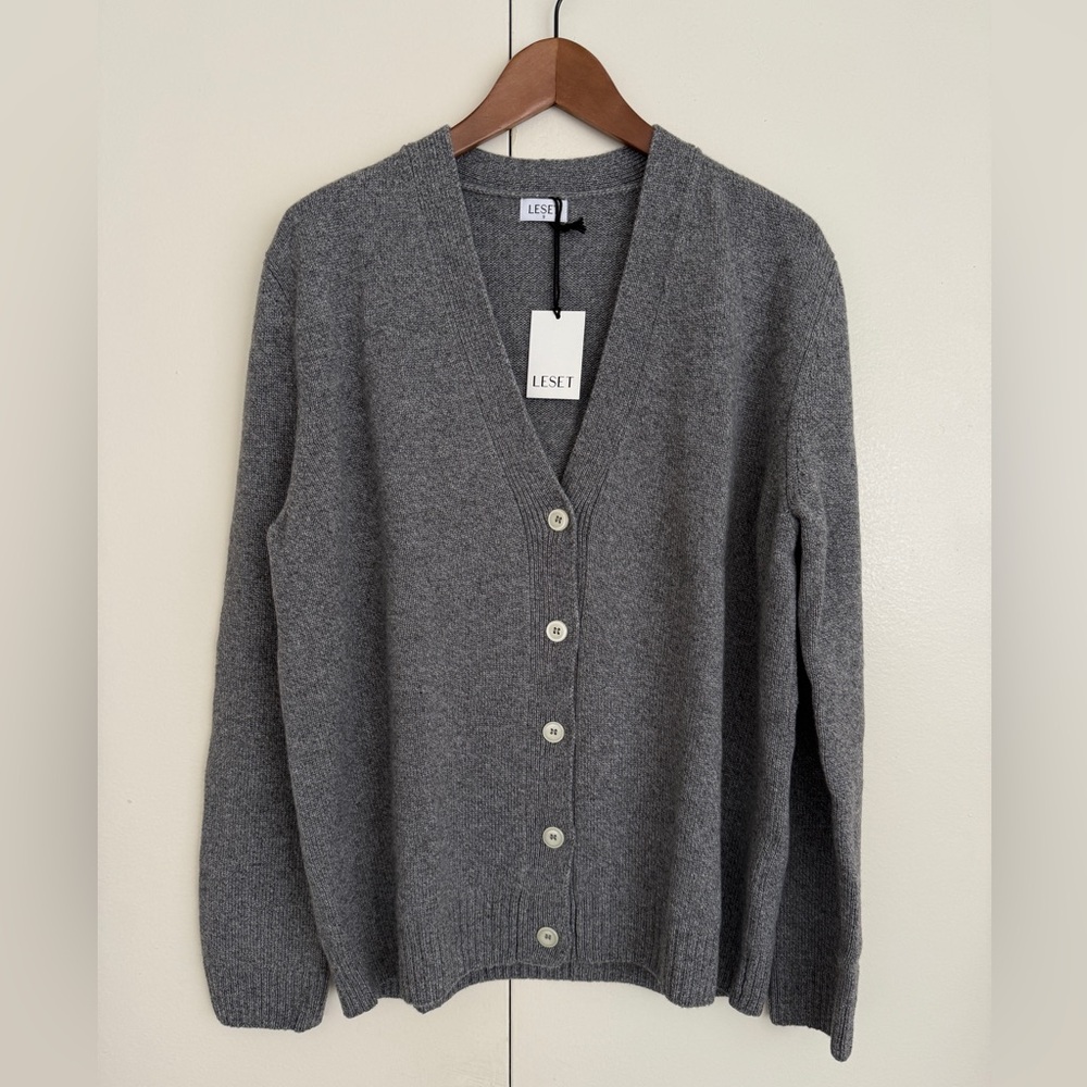LESET Grey Sweater Cardigan